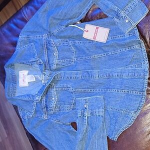 Lonestar denim button down shirt